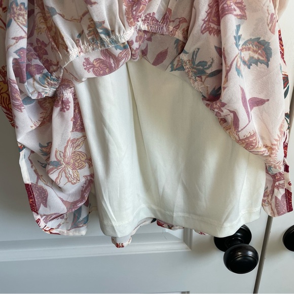 Flying Tomato Long Sleeve Flutter Sleeve Wrap Mini Dress - Picture 6 of 9